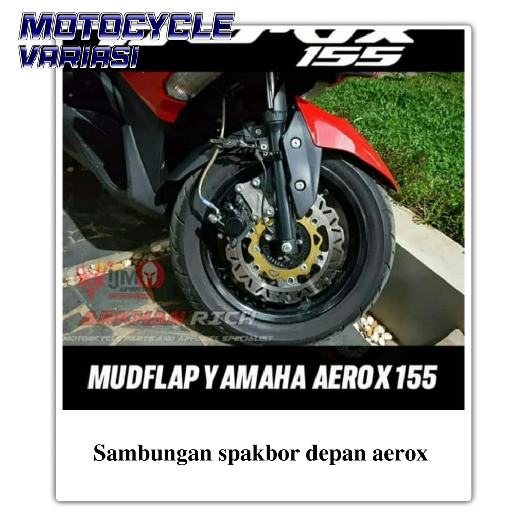 Mudflap Sambungan spakbor depan yamaha aerox 155