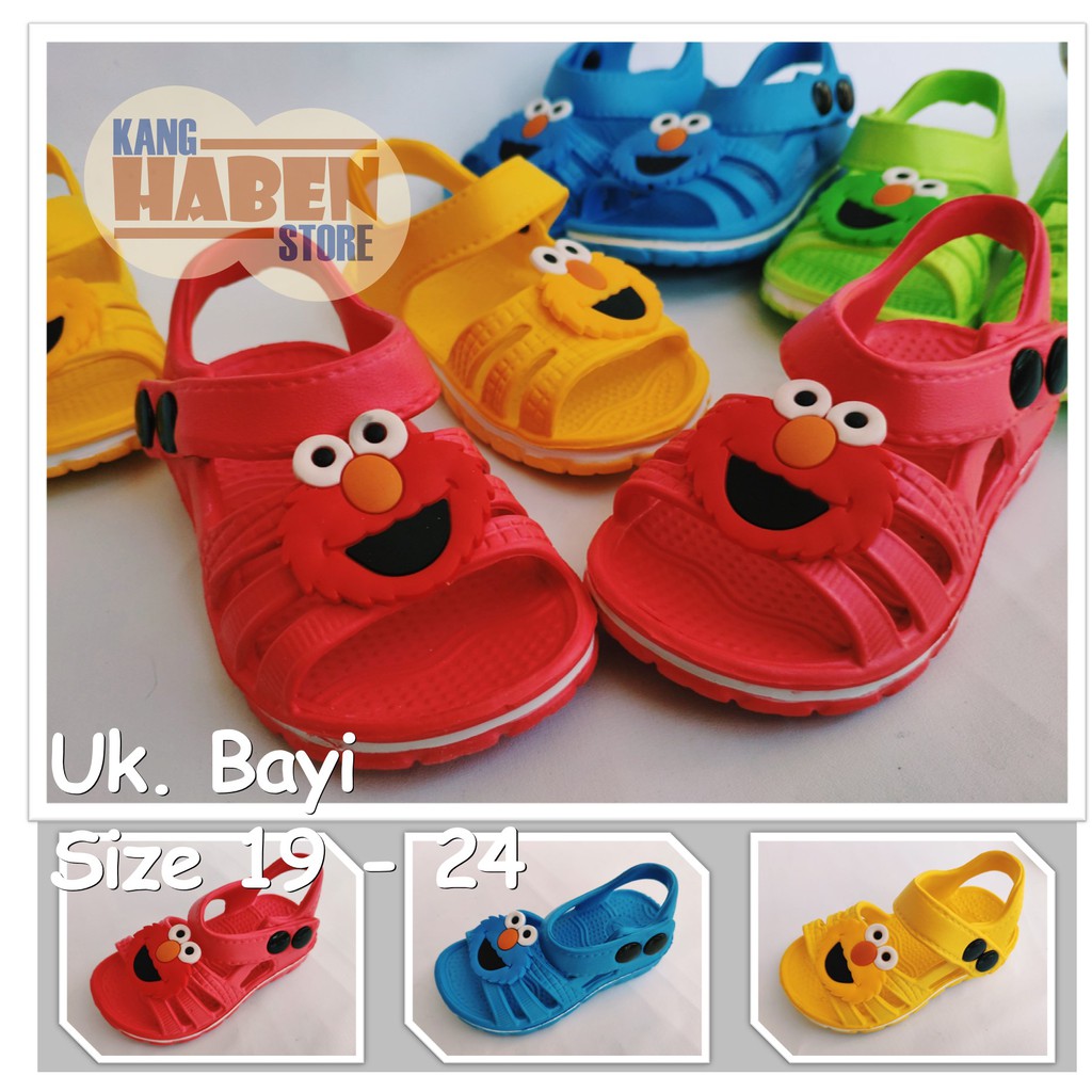 155EL Sandal  Anak Bayi Tali Kokop Karakter ELMO  Lucu 