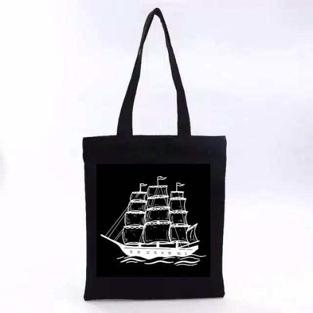 Monsoon - (E) Totebag (PAKAI PEREKAT ) Tote bag GAMBAR UNIK kpop murah wanita custom motif