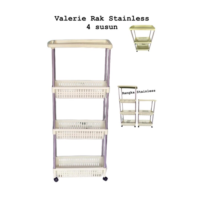 Valerie rak stainless 4 susun