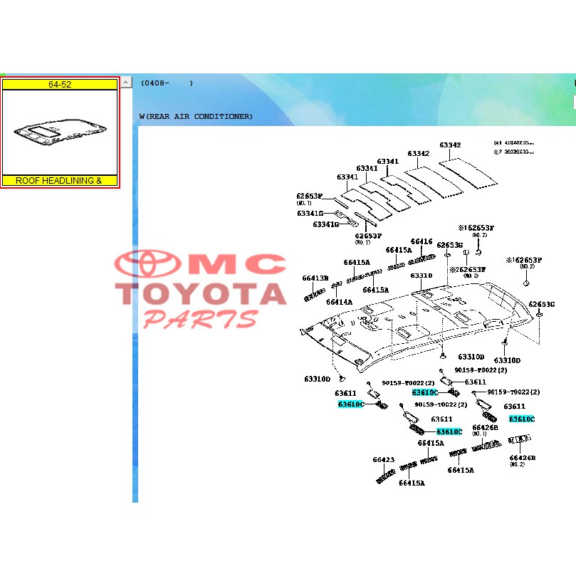 Grille Grill Gril Kisi-Kisi AC Toyota Kijang Innova 63610-0K010-A0