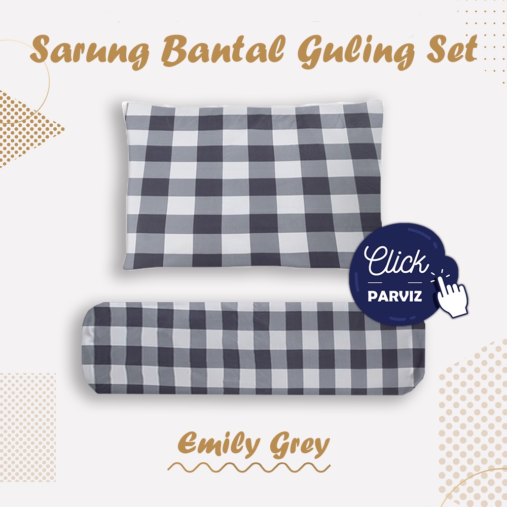 Sarung Bantal Dan Sarung Guling Polos Motif Karakter Motif Kotak