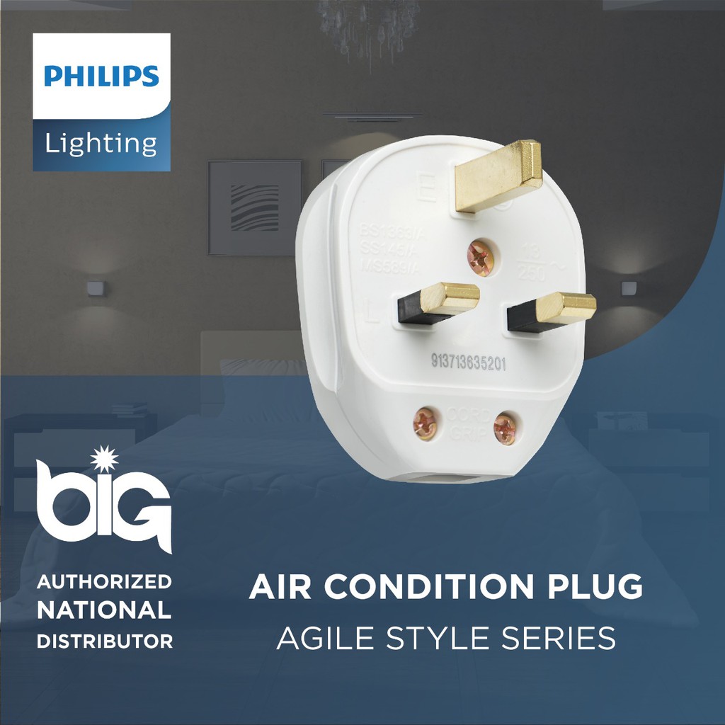 Philips Agile Style AC Plug Steker AC Air Conditioner Plug / Steker