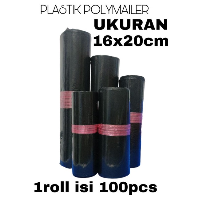 AXL plastik packing POLYMAILER 16 x 20cm isi 100pcs