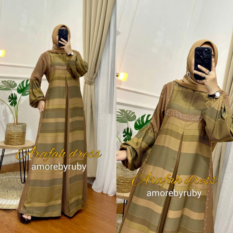 GAMIS ARAFAH/GAMIS SWAROSKY/GAMIS ELEGAN SUPER CANTIK/GAMIS KONDANGAN/AMORE BY RUBY