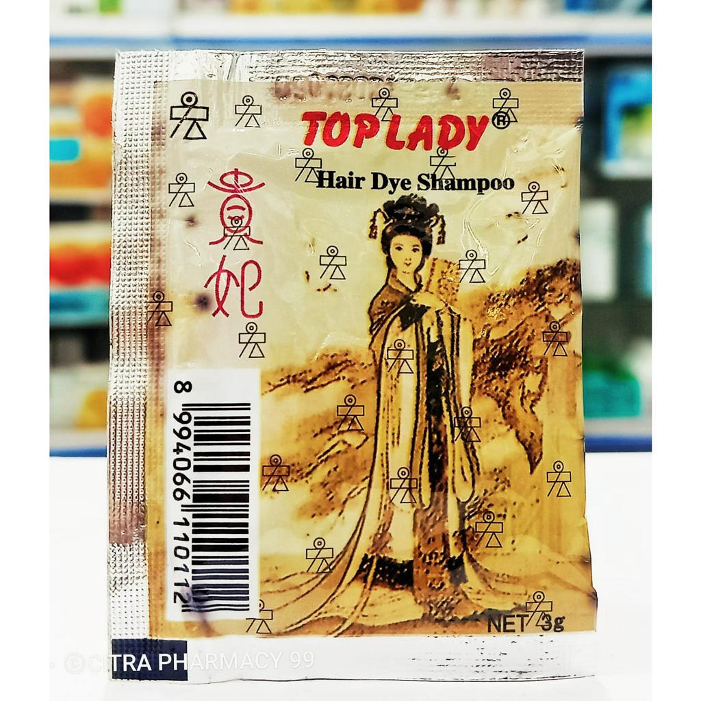 TOP LADY Hair Dye Shampoo - 𝐊𝐞𝐦𝐚𝐬𝐚𝐧 𝟏 𝐒𝐀𝐂𝐇𝐄𝐓 𝟑𝐆𝐑