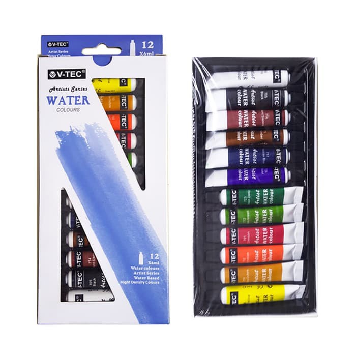 

V-Tec Vtec Watercolor VT-1325 SET / Cat Air 12 x 6 ml Warna
