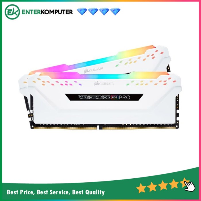 Corsair DDR4 Vengeance RGB Pro PC28800 2X8GB CMW16GX4M2D3600C18W White