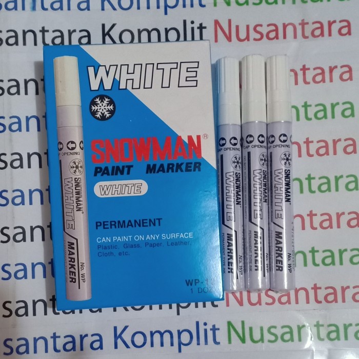

Update Spidol Snowman White Permanent Sale!!!