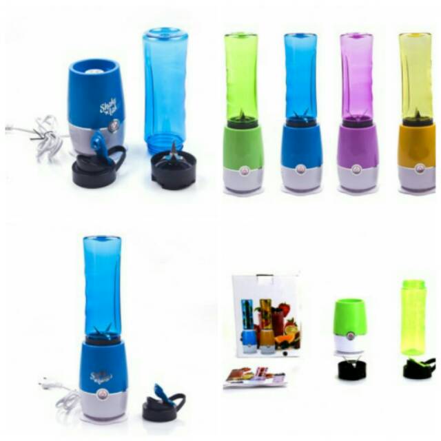 Blender Buah Portable 2 in 1 500ml - Blue