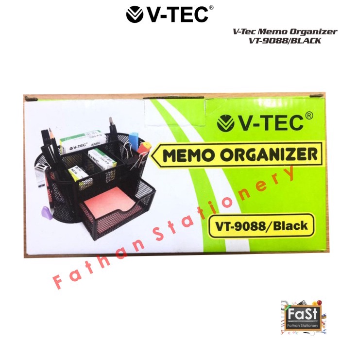 

Unik Desk Set / Memo Organizer / Pen Holder (V-Tec 9088) Hitam Gilaa!!!