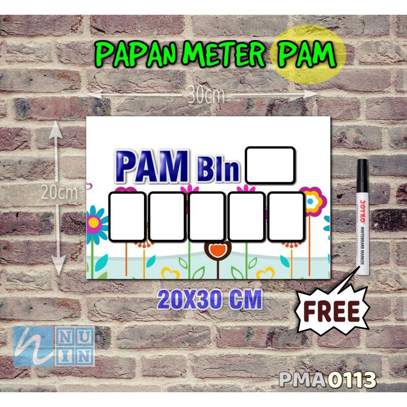 

Nuin Papan Meter Listrik PLN PAM motif Unik - Floral 13