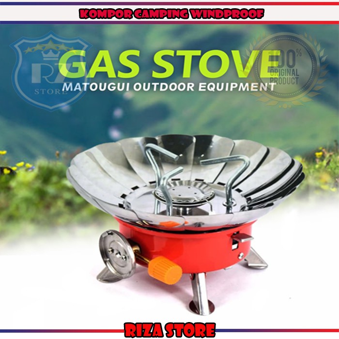 KOMPOR BUNGA - KOMPOR CAMPING KP8301 WINDPROOF PORTABLE GAS STOVE MINI ALAT MASAK GUNUNG