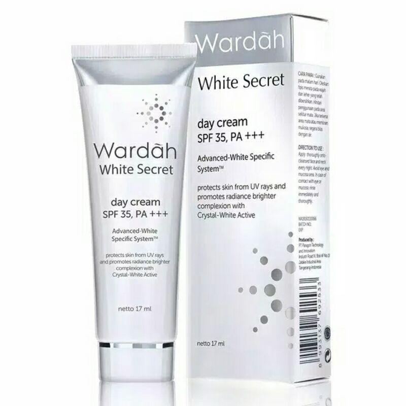 Wardah Crystal Secret Day Cream 15 ml dan 30gr / Krim Siang