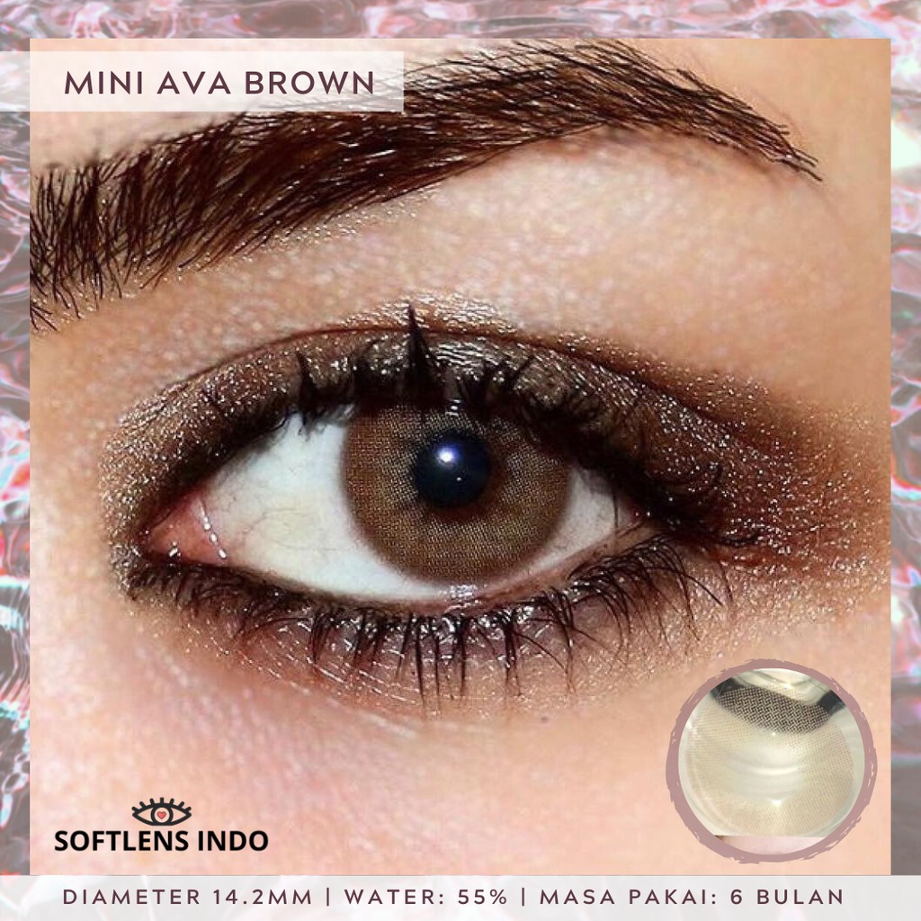 

Softlens kitty kawaii mini ava brown/ coklat