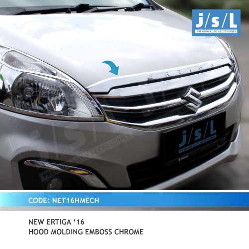 Hood Molding new ertiga 2016 Emboss chrome