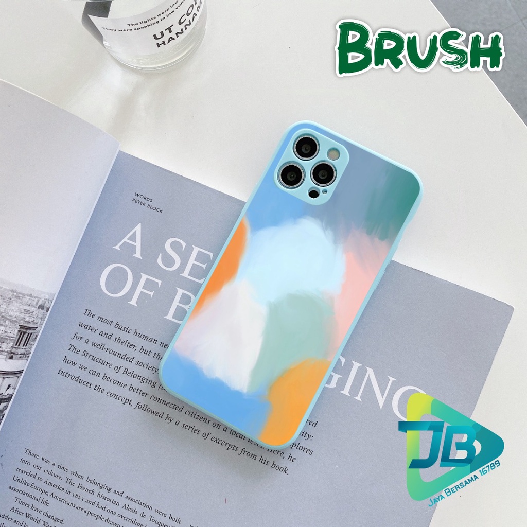 CASE CASING SOFTCASE SILIKON MACARON PELINDUNG KAMERA BRUSH OPPO VIVO SAMSUNG XIAOMI REALME IPHONE ALL TYPE JB5296