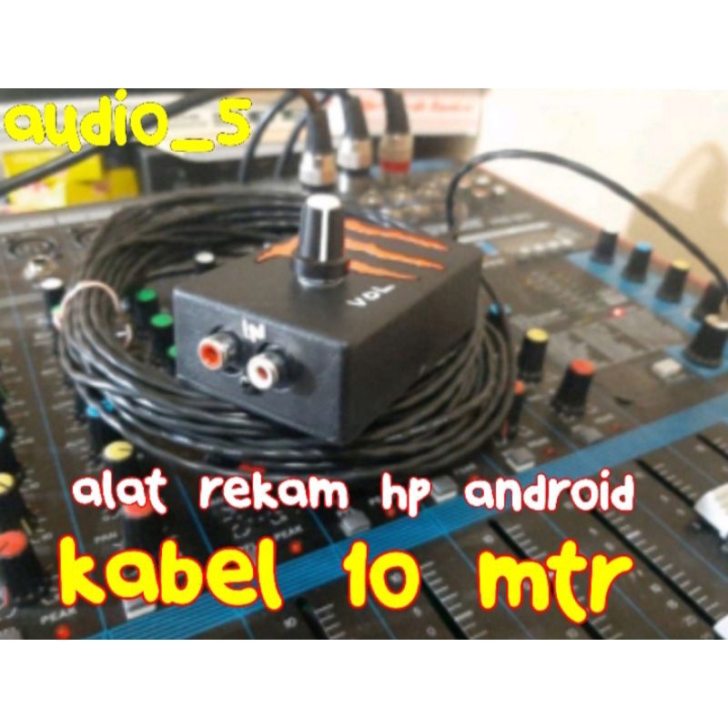 ALAT REKAM MIXER KE HP KABEL 10M