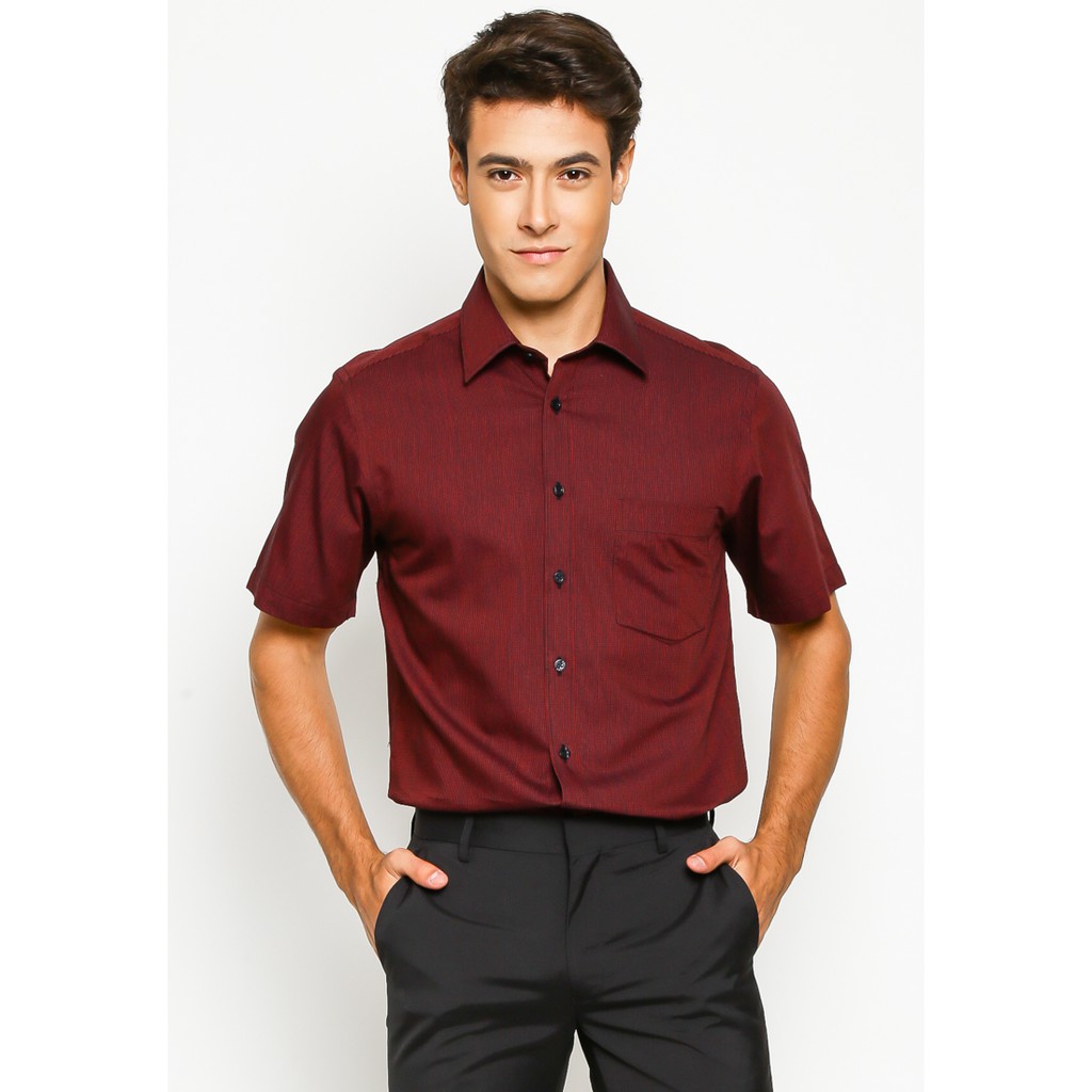 VAN HEUSEN Kemeja Pria Lengan Pendek - U-XLM207-Q9