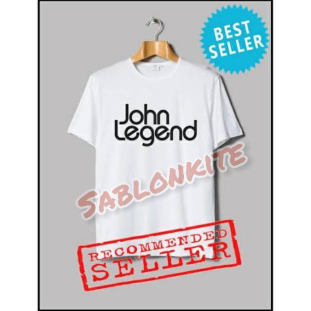 MURAH!!! KAOS TSHIRT JOHN LEGEND KUALITAS DISTRO BAHAN COMBED 30S