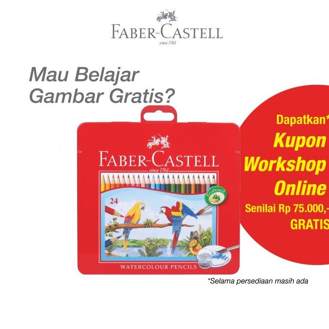 

Faber-Castell Watercolor Pencils 24L Tin Case