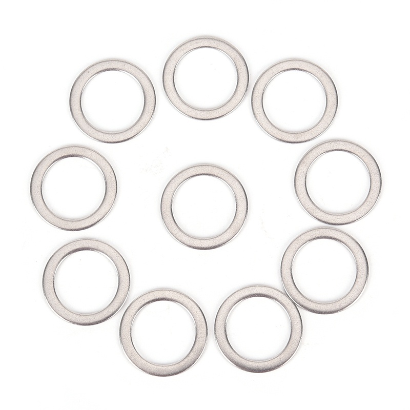 10pcs Ring Washer Spacer Pedal Sepeda Bahan Stainless Steel