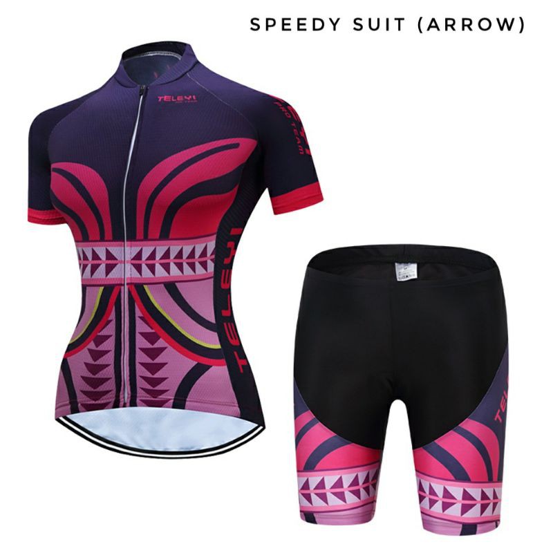 SPEEDY SUIT ARROW / setelan sepeda / setelan gowes / baju dan celana sepeda / cycling suit