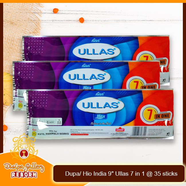 Dupa/ Hio India 9&quot; Ullas 7 in 1 @ 35 sticks