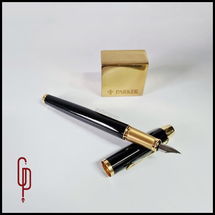 

Caramel | Pulpen Parker Original Im Lq Black Gold Trim (Klip Emas) Fountain Pen