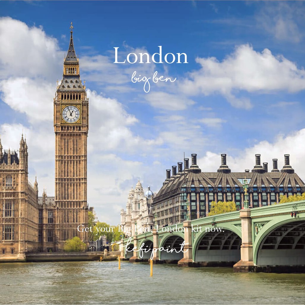 

Kefi Paint (Big Ben/London) Paint by Numbers Kit