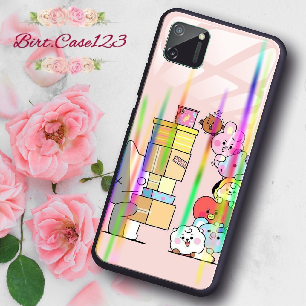 back case glass aurora KARTUN vivo y91 y93 y95 y91c y71 y81 y12 y15 y17 y53 v5 y11 BC2169