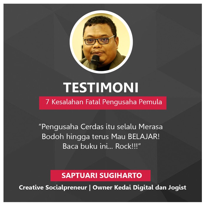 TERMURAH  Buku 7 Kesalahan Fatal Pengusaha Pemula