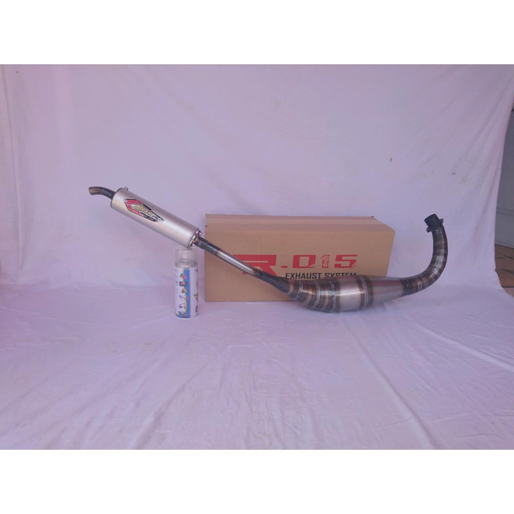 Knalpot Creampie Jogja Satria 2 Tak - Satria Hiu - Robot Satria 120R Model Kolong Samping PNP