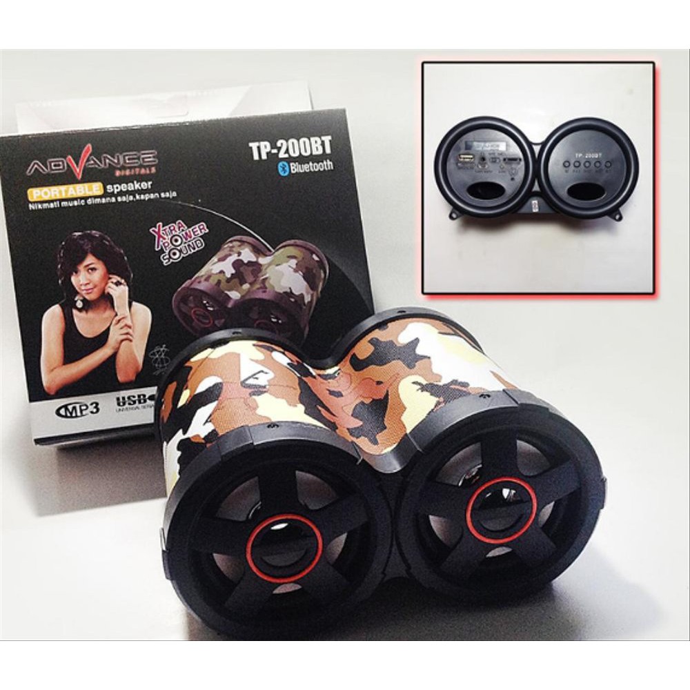 Music box musik teropong portable speaker Advance TP200 BT bluetooth