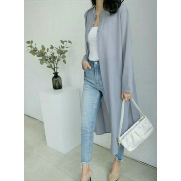 Pola Produksi outer 09 / Pola baju Tunik / pola Long cardi