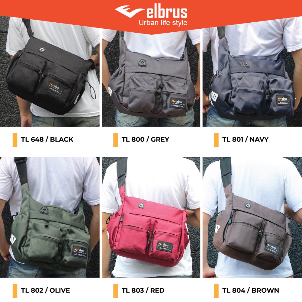 Tas Selempang Besar Pria Tas Slingbag Pria - Elbrus TL 800