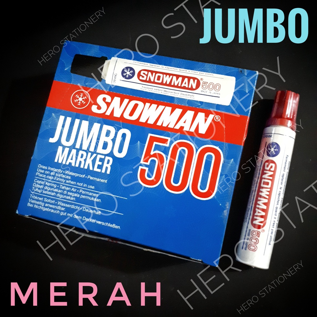 

Snowman jumbo permanent marker spidol permanen 500