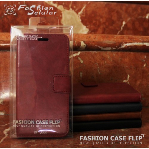 Oppo Reno 6-4G - Sarung Kulit FS Leather Case Blue Moon Ada Kancing