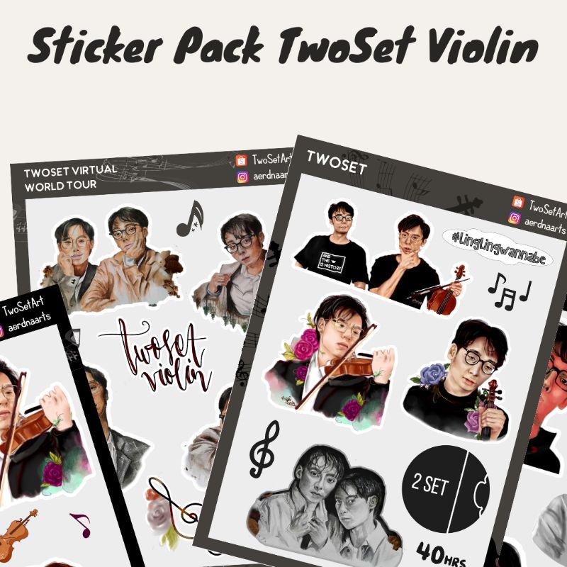 DP PO Sticker Pack TwoSet Violin