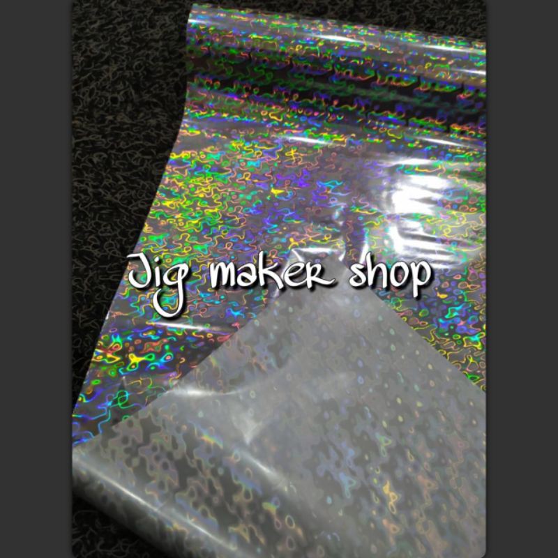 hologram hot stamping foil lure dan metal jig - GLEAM/ JAPAN ORIGINAL- motif Ameba- lebar 60cm