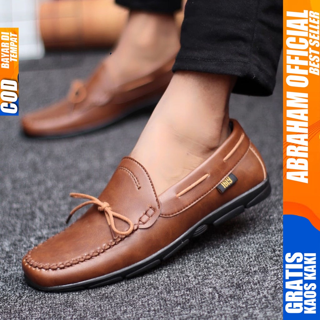 Abraham Melvin - Sepatu Formal Casual Pria Pantofel