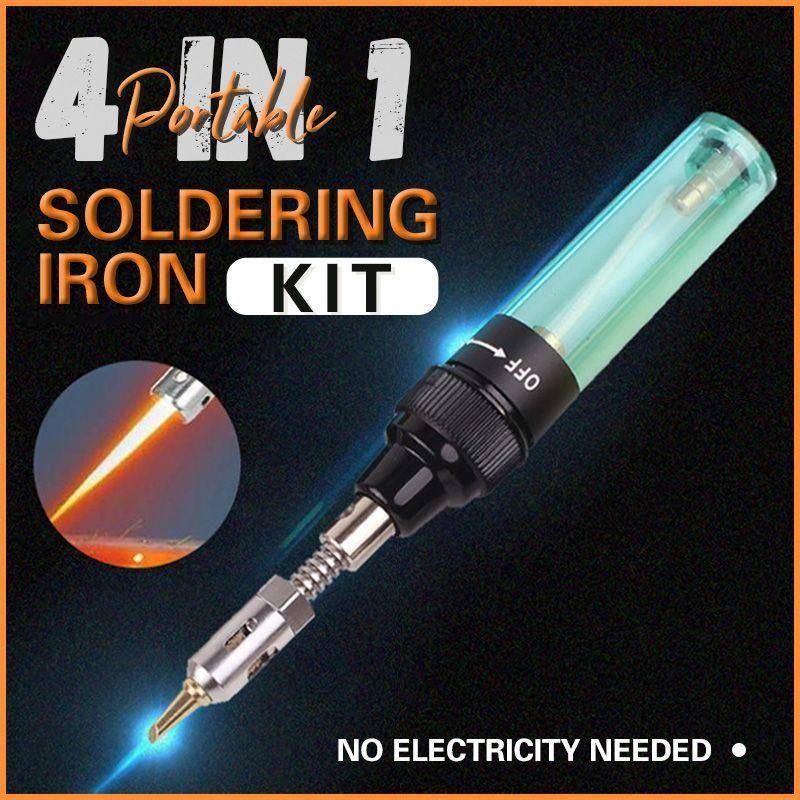 【Ready】Solder gas Kepala Gas Blow Torch Butane Flame Gun Dengan 4 In 1 Dengan Mini Tanpa Listrik Tanpa Kabel Portabel Praktis Alat Las Mini Welding