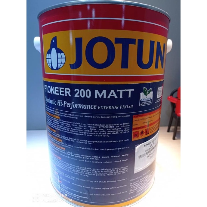JOTUN Pioneer 200 Matt 1108- lotus (5 Liter) Termurah