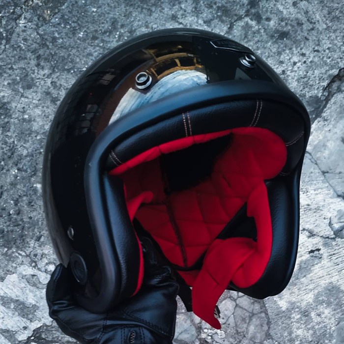 Helm Custom Classic Custom 500 Premium Retro Vintage - Fourtin Garage Termurah