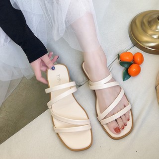  Sandal  Santai Wanita Import Korea  Fashion Sendal Tali  Flat 