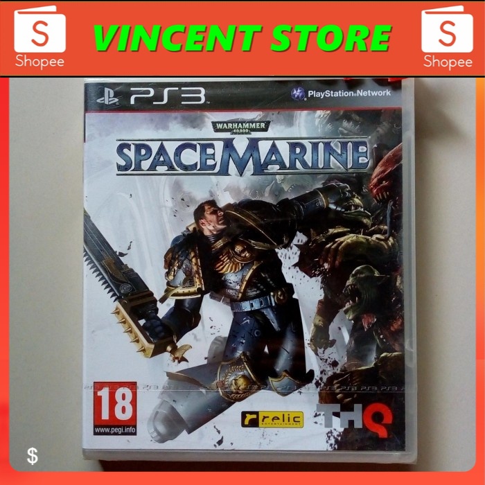 bd PS3 kaset game WARHAMMER 4000 SPACE MARINE BARU SEGEL
