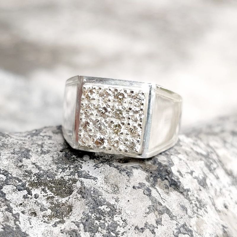 cincin berlian silver 925