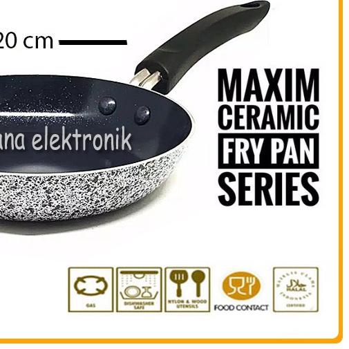 Teflon Maxim Neostone Frypan 20 22 24 26 cm | Ceramic Series Fry Pan Anti Lengket Penggorengan 20cm 