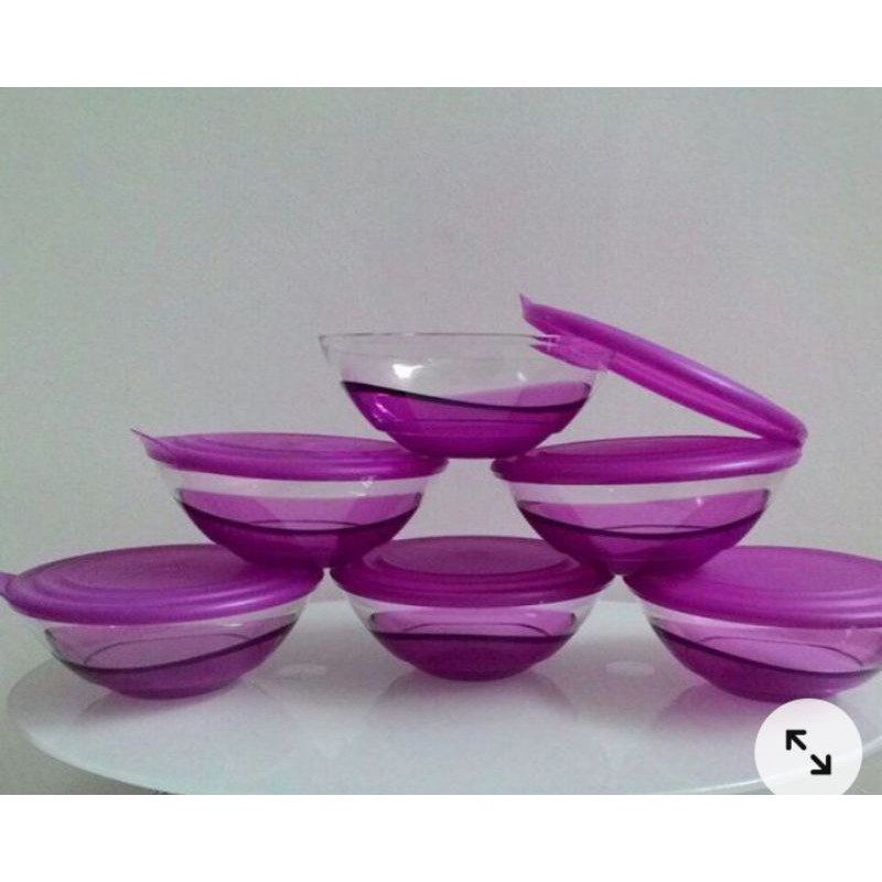 Eleganzia Bowl Ungu / Mangkok Blink Cantik