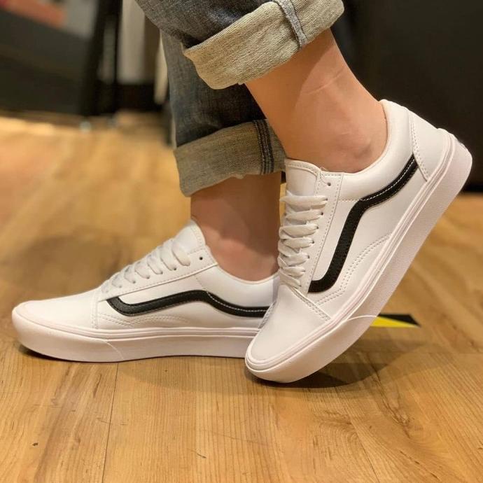 vans old skool leather pop